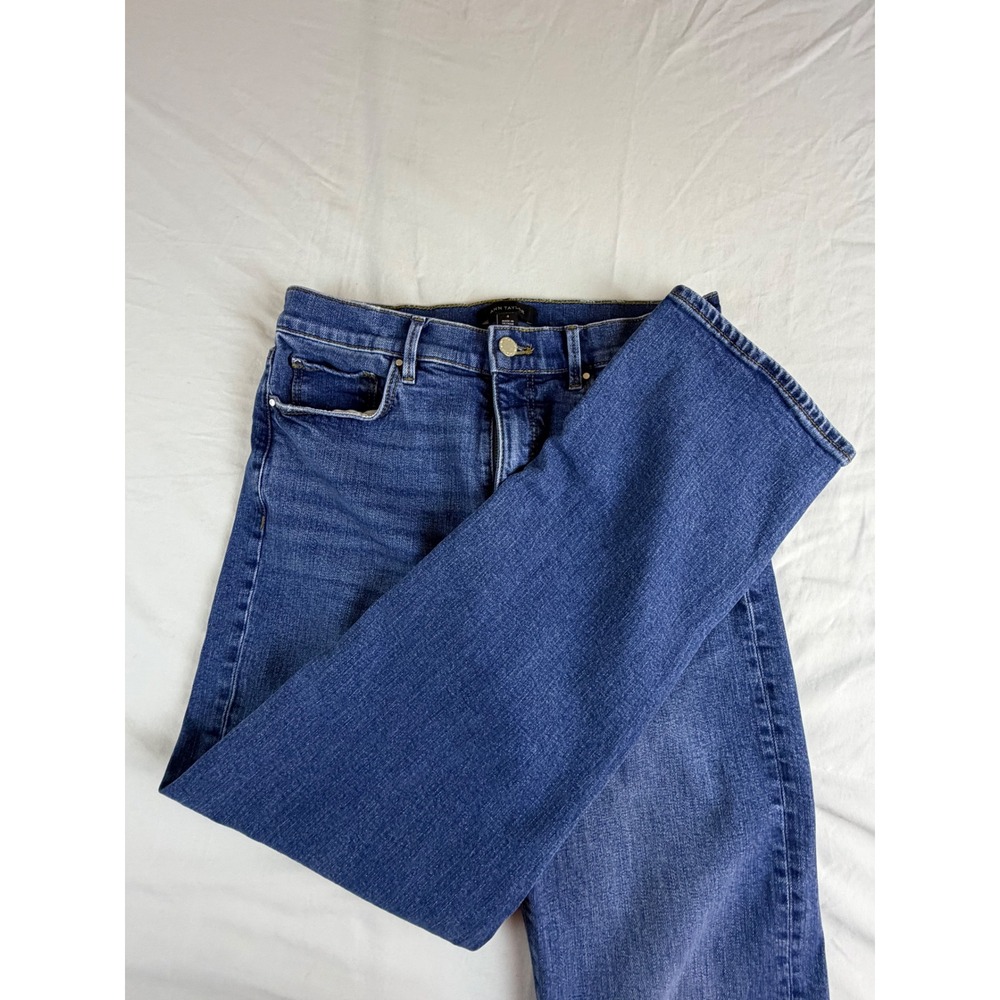 Ann Taylor Straight Jeans Women 4 Blue High Rise Denim Pants